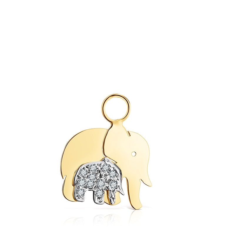 Elephants pendant